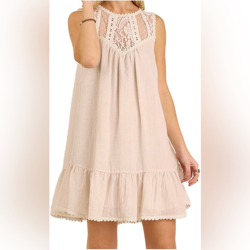 Umgee USA Women's Spring Dress Lace Sleeveless